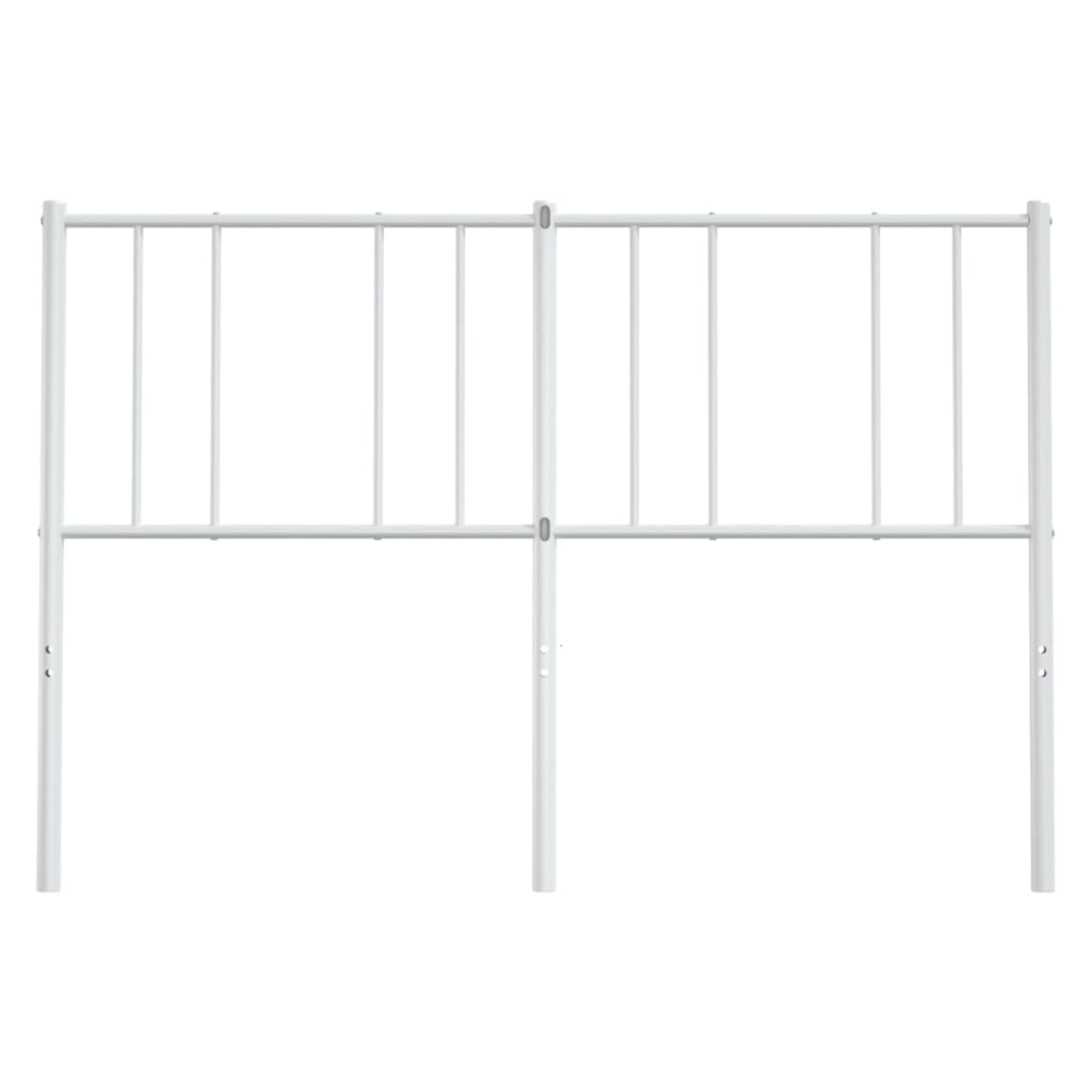 Cabeceira de cama 135 cm metal branco