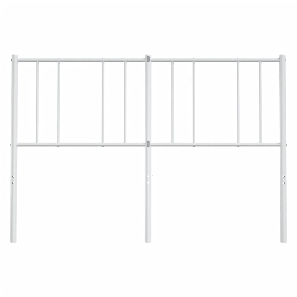 Cabeceira de cama 160 cm metal branco