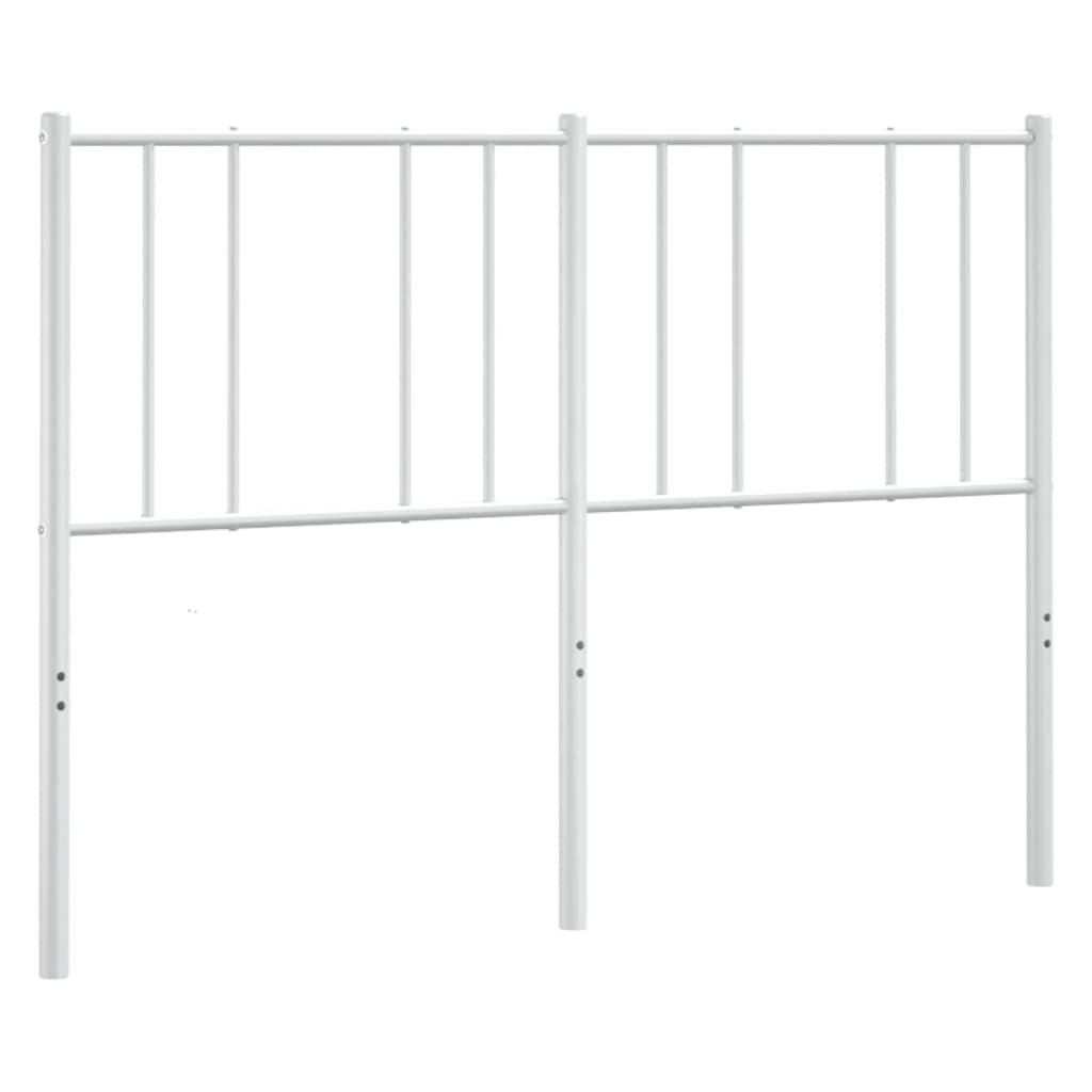 Cabeceira de cama 160 cm metal branco