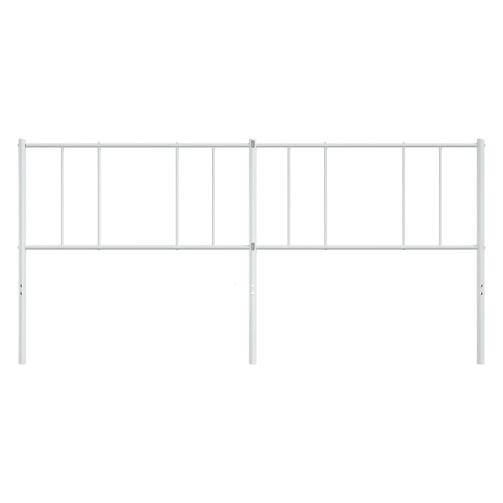 Cabeceira de cama 180 cm metal branco