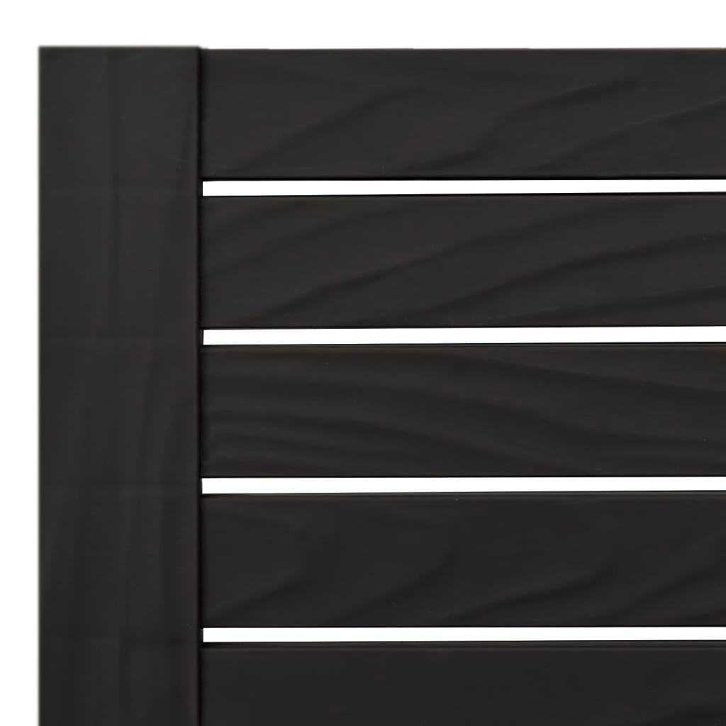 Espreguiçadeira 2 pcs 155x58x83 cm polipropileno preto