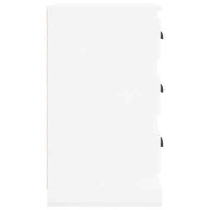 Mesa cabeceira 39x39x67 cm derivados madeira branco brilhante