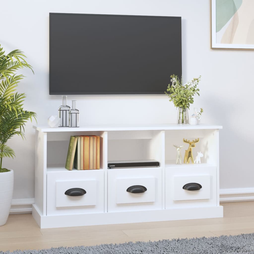 Móvel p/ TV 100x35x50 cm derivados de madeira branco