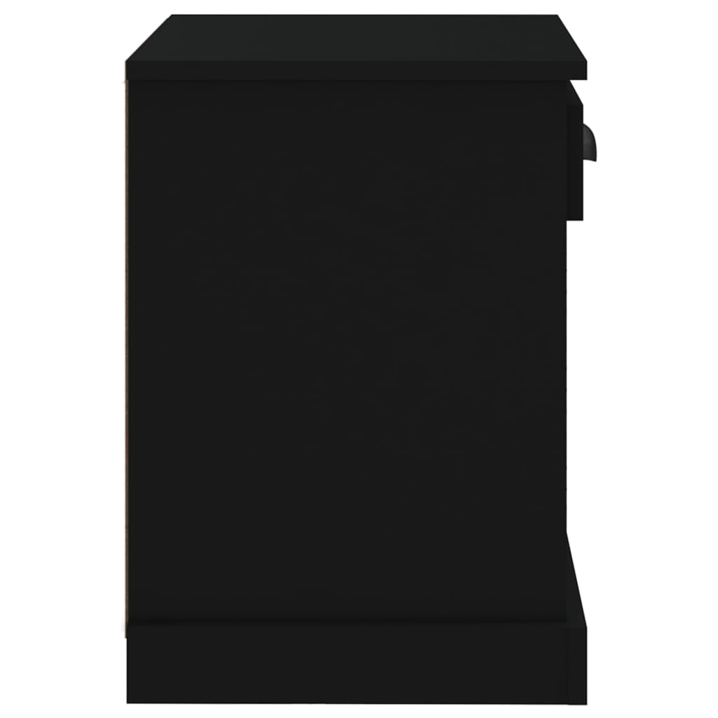 Mesa de cabeceira 43x36x50 cm preto