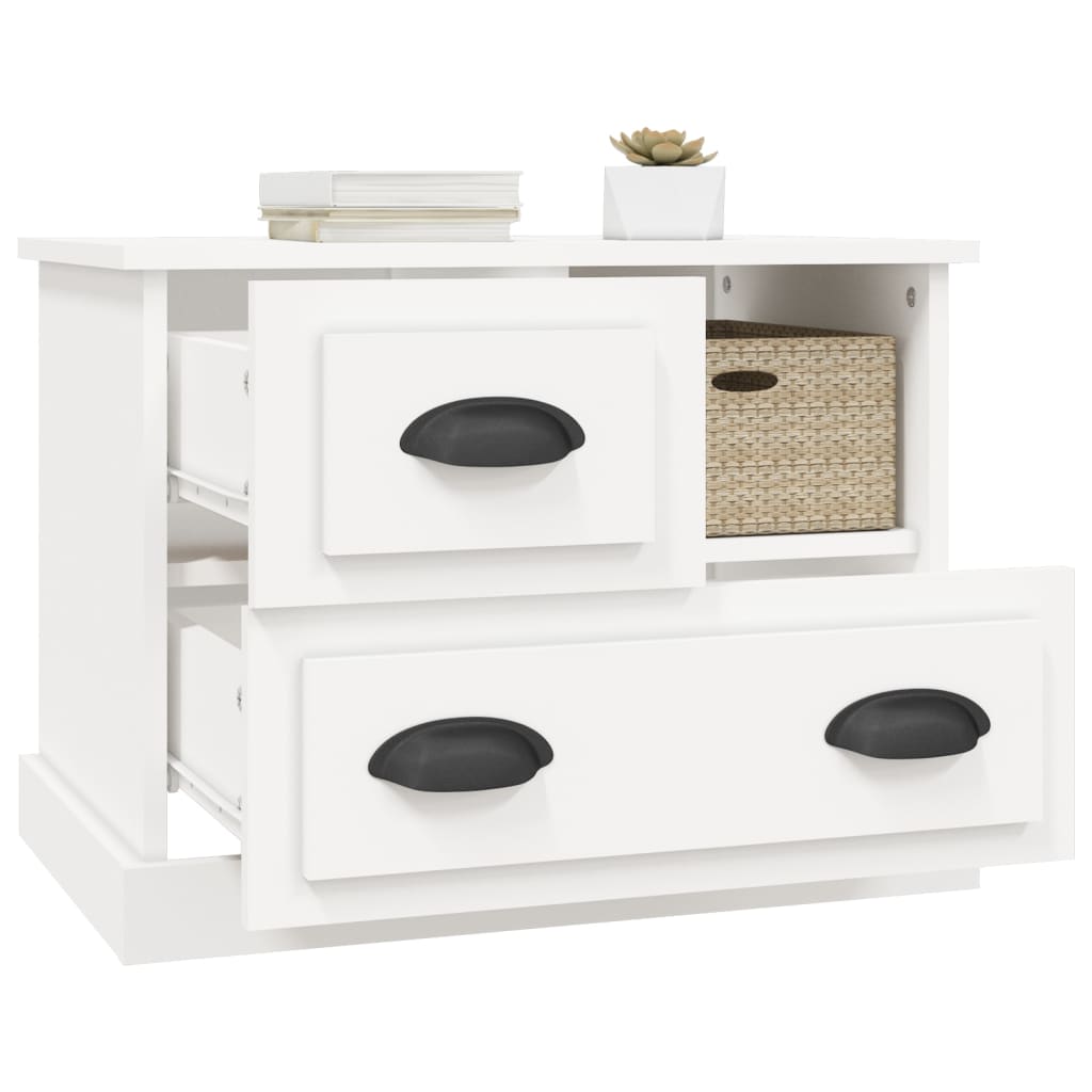 Mesa de cabeceira 60x39x45 cm branco