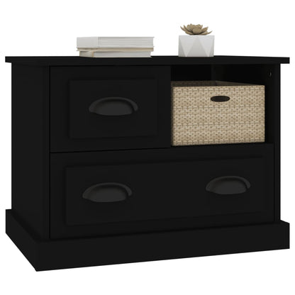 Mesa de cabeceira 60x39x45 cm preto