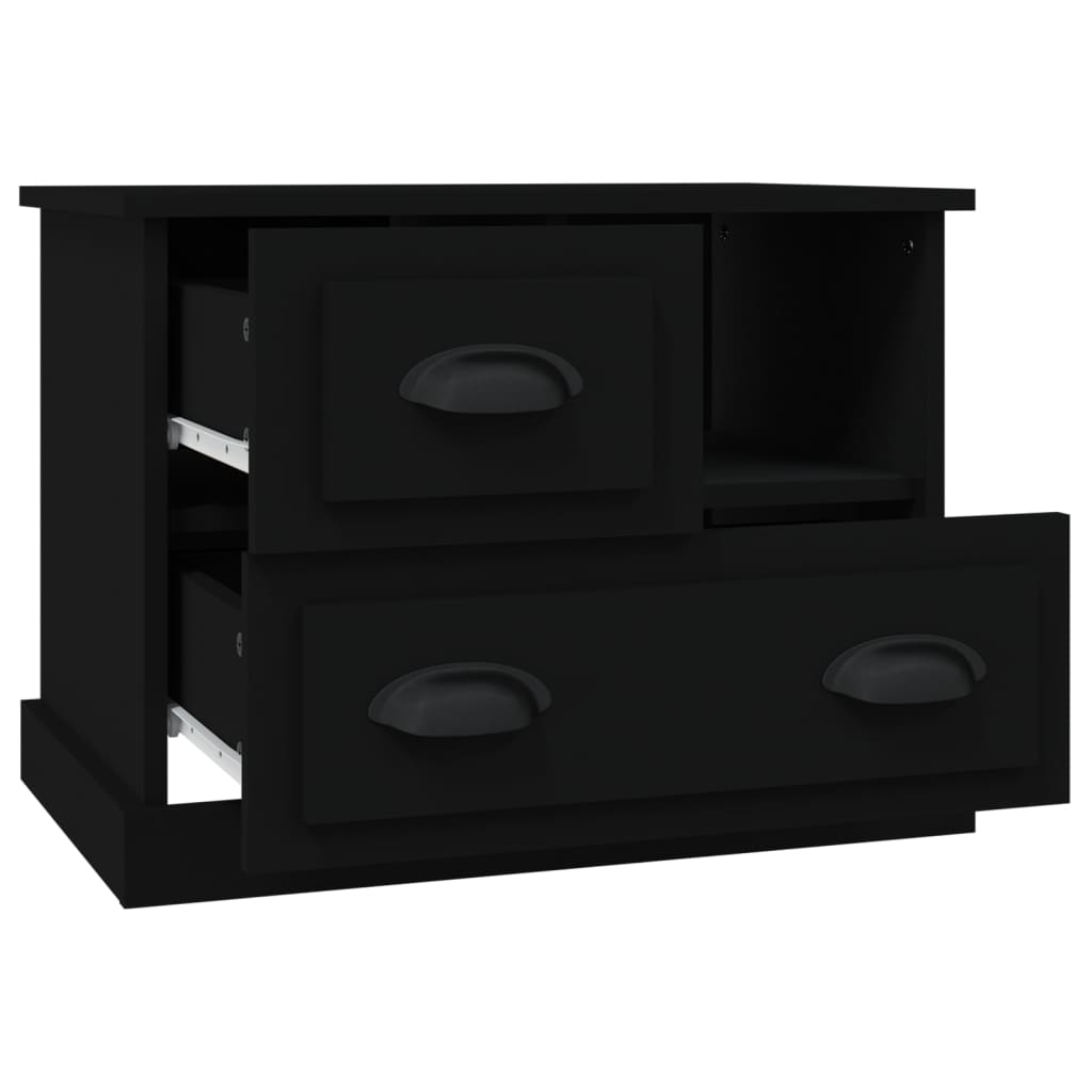 Mesa de cabeceira 60x39x45 cm preto