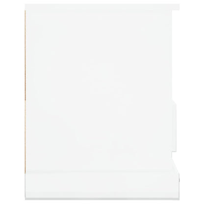 Móvel de TV 93x35,5x45 cm derivados de madeira branco brilhante