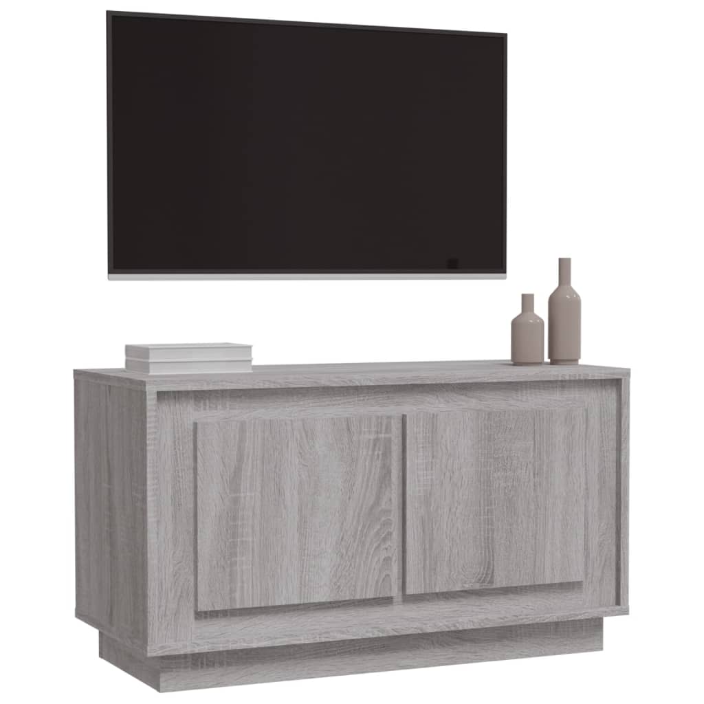 Móvel de TV 80x35x45 cm derivados de madeira cinzento sonoma