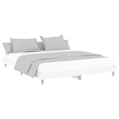 Estrutura de cama 200x200 cm derivados de madeira branco