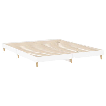 Estrutura de cama 200x200 cm derivados de madeira branco