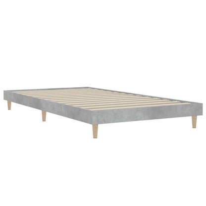 Estrutura de cama 100x200 cm derivados de madeira cinza sonoma