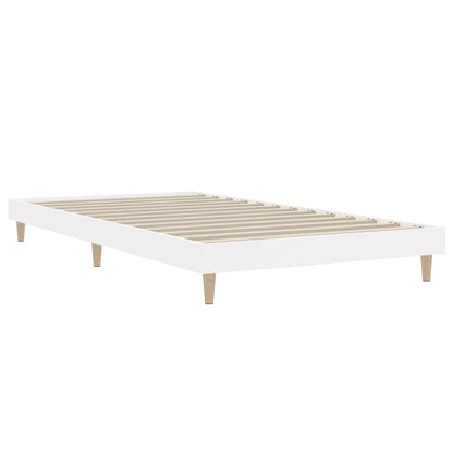 Estrutura de cama 90x200 cm derivados de madeira branco