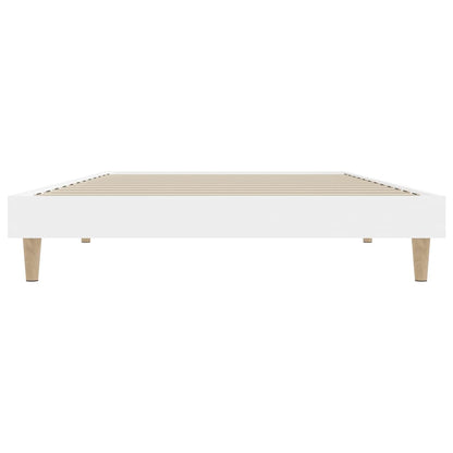 Estrutura de cama 90x200 cm derivados de madeira branco