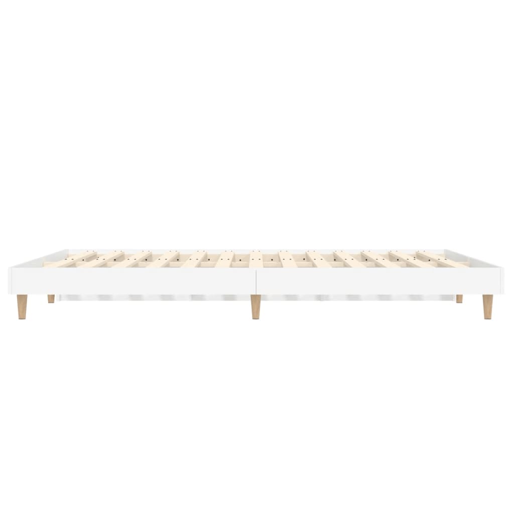 Estrutura de cama 135x190 cm derivados de madeira branco