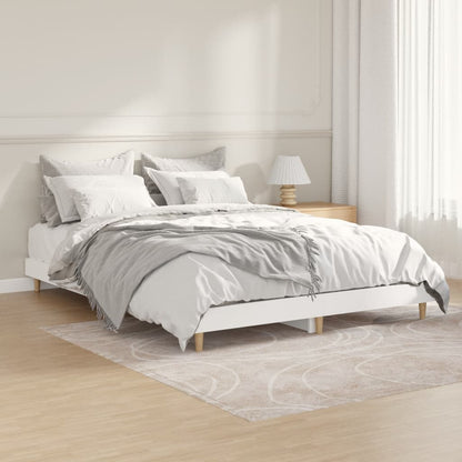 Estrutura de cama 135x190 cm derivados de madeira branco