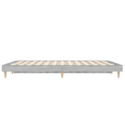 Estrutura cama 120x190 cm derivados de madeira cinzento sonoma