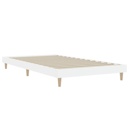 Estrutura de cama 90x190 cm derivados de madeira branco