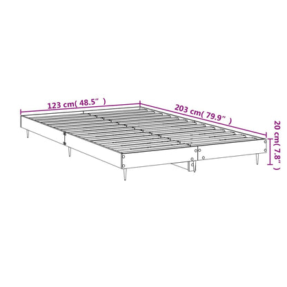 Estrutura de cama 120x200 cm derivados de madeira cinza cimento