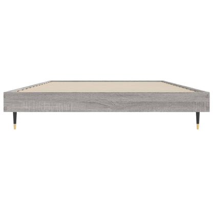 Estrutura cama 100x200 cm derivados de madeira cinzento sonoma