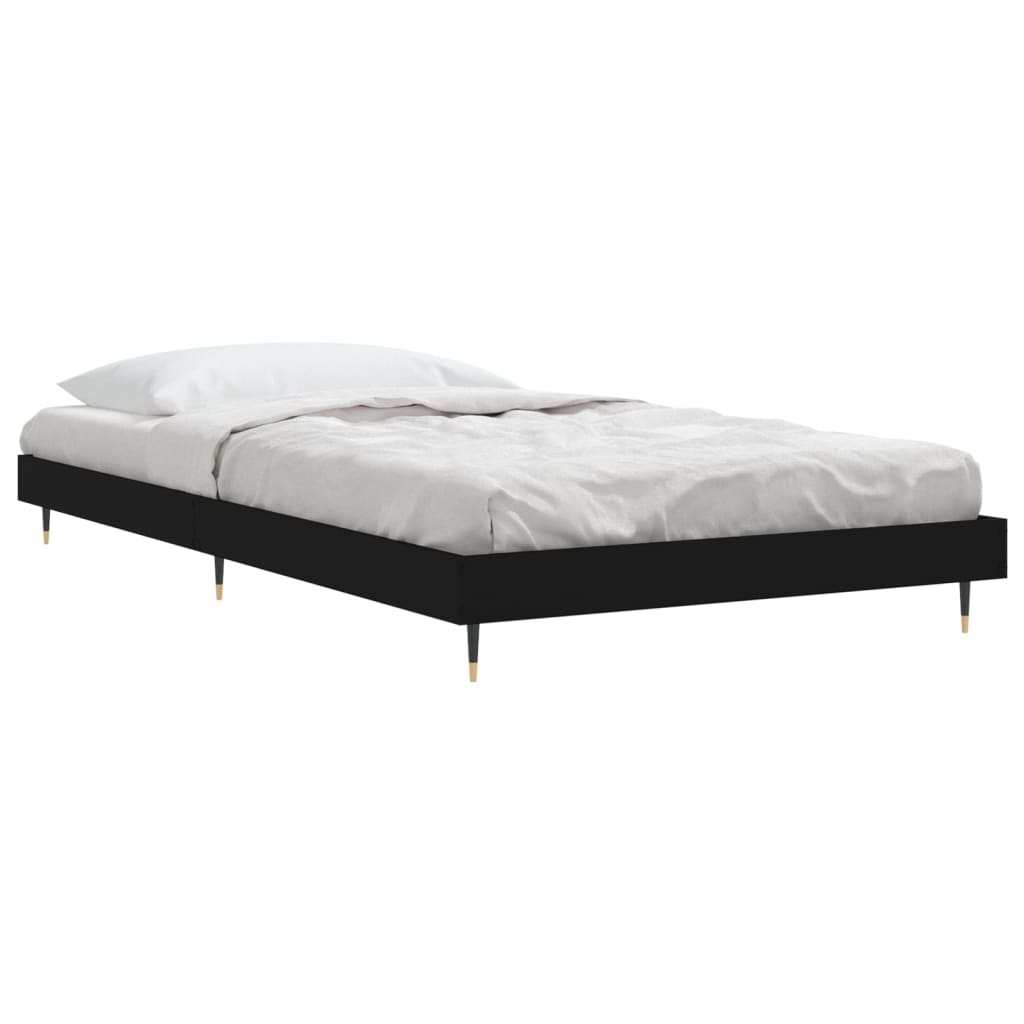 Estrutura de Cama Eloa Preto - Vários Tamanhos - Design Moderno