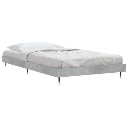 Estrutura de cama 90x200 cm derivados de madeira cinza sonoma