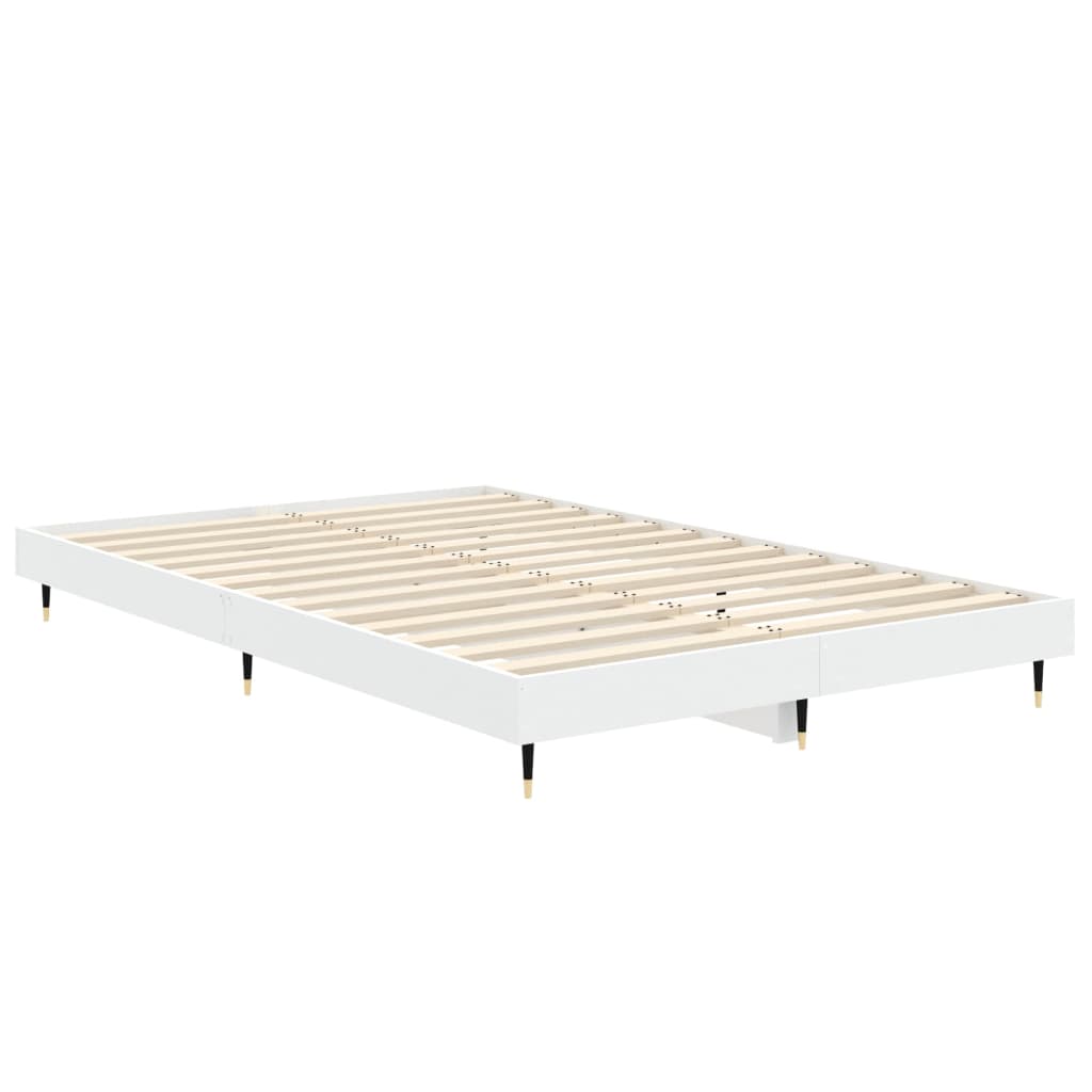 Estrutura de cama 120x190 cm derivados de madeira branco