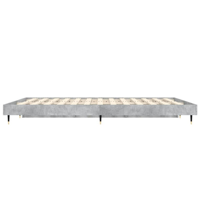 Estrutura de cama 120x190 cm derivados de madeira cinza cimento