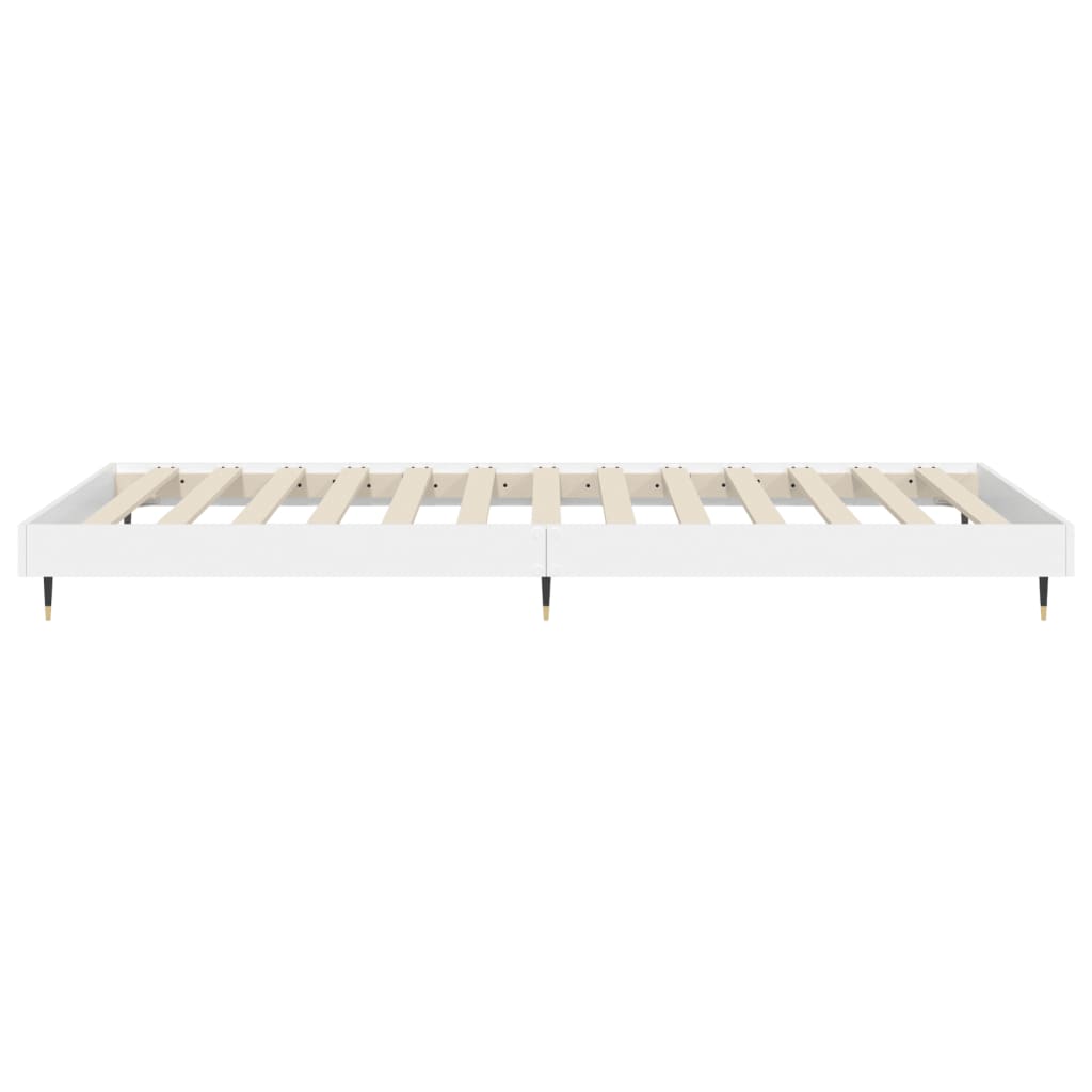 Estrutura de cama 90x190 cm derivados de madeira branco