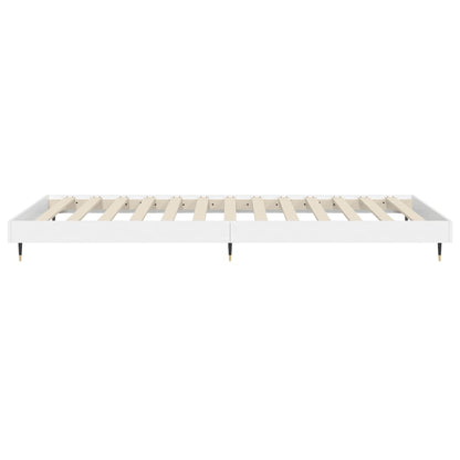 Estrutura de cama 90x190 cm derivados de madeira branco