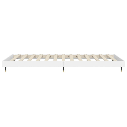 Estrutura de cama 75x190 cm derivados de madeira branco