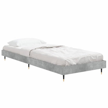 Estrutura de cama 75x190 cm derivados de madeira cinza cimento