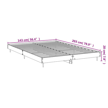 Estrutura de cama 140x200 cm derivados de madeira branco