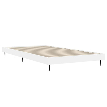 Estrutura de cama 100x200 cm derivados de madeira branco