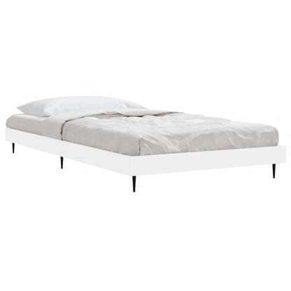 Estrutura de cama 90x200 cm derivados de madeira branco