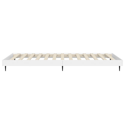 Estrutura de cama 90x200 cm derivados de madeira branco