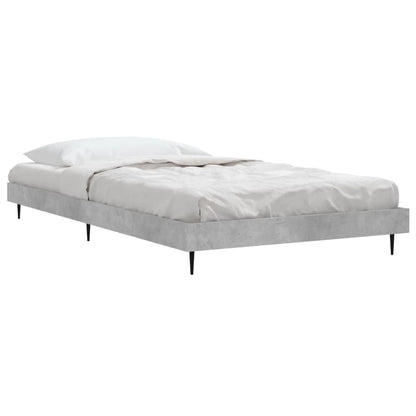 Estrutura de cama 90x200 cm derivados de madeira cinza sonoma