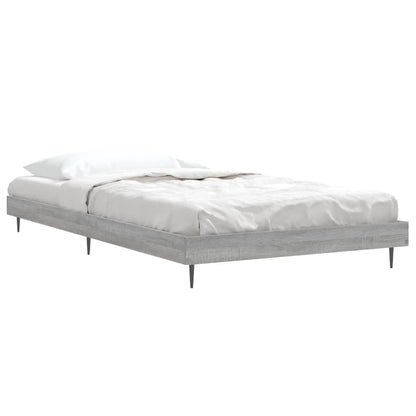 Estrutura cama 90x200 cm derivados de madeira cinzento sonoma