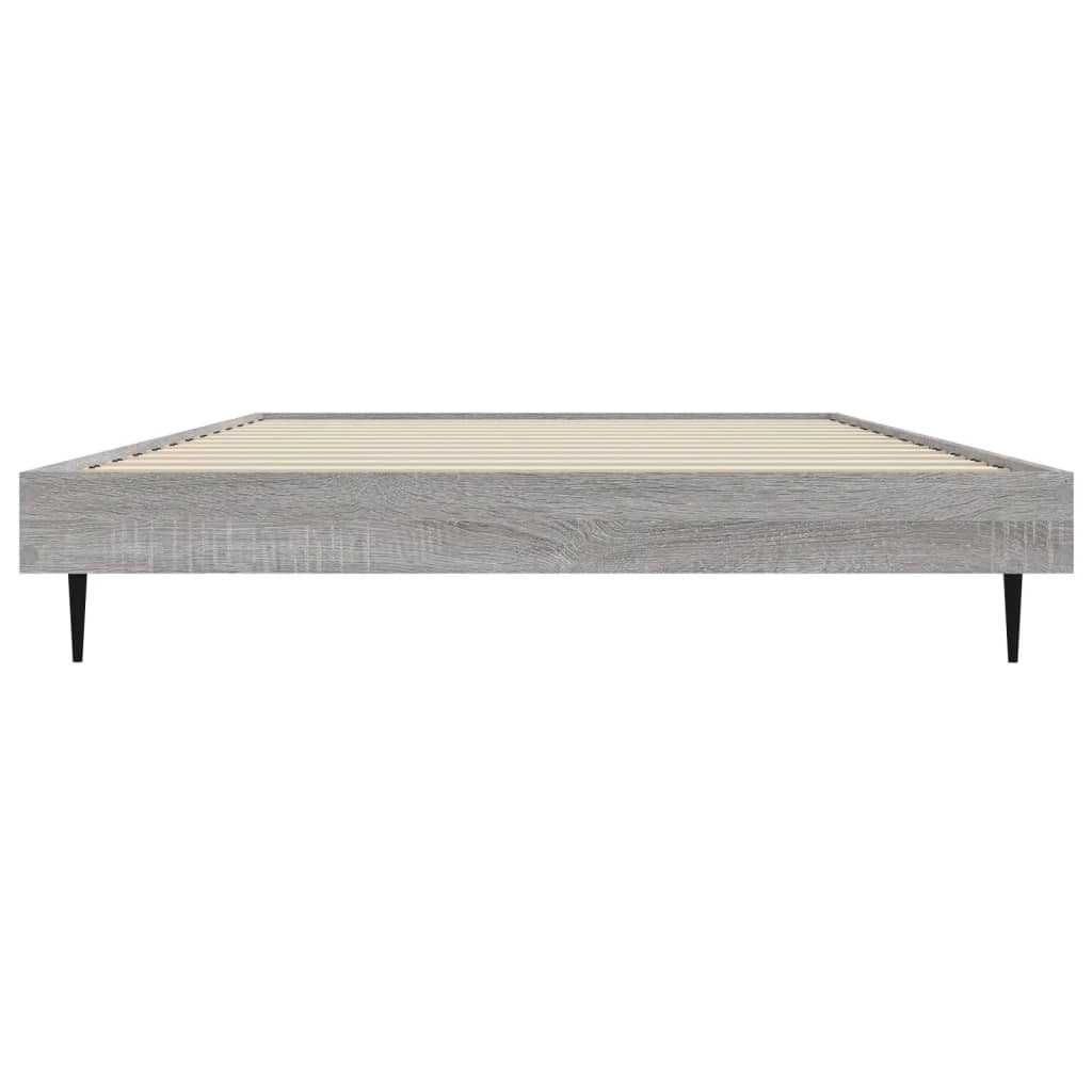 Estrutura cama 90x200 cm derivados de madeira cinzento sonoma