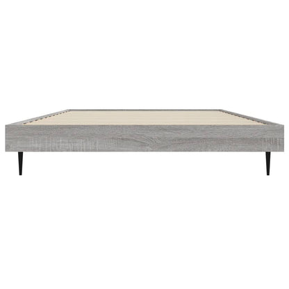 Estrutura cama 90x200 cm derivados de madeira cinzento sonoma