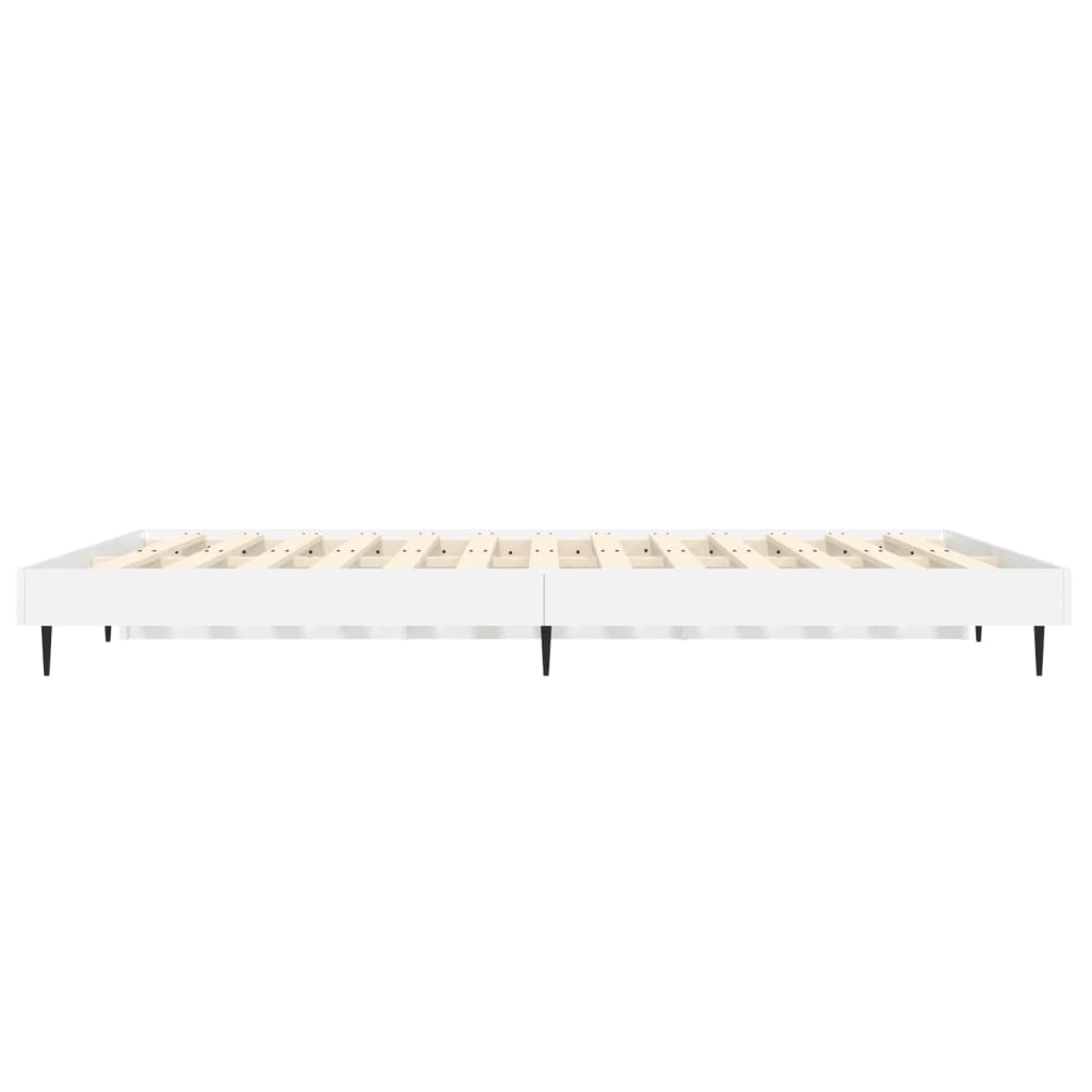 Estrutura de cama 135x190 cm derivados de madeira branco