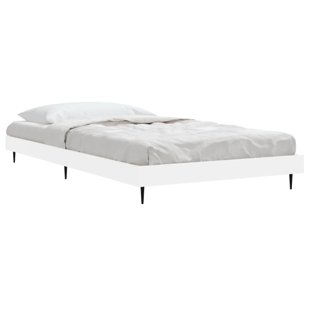 Estrutura de cama 90x190 cm derivados de madeira branco