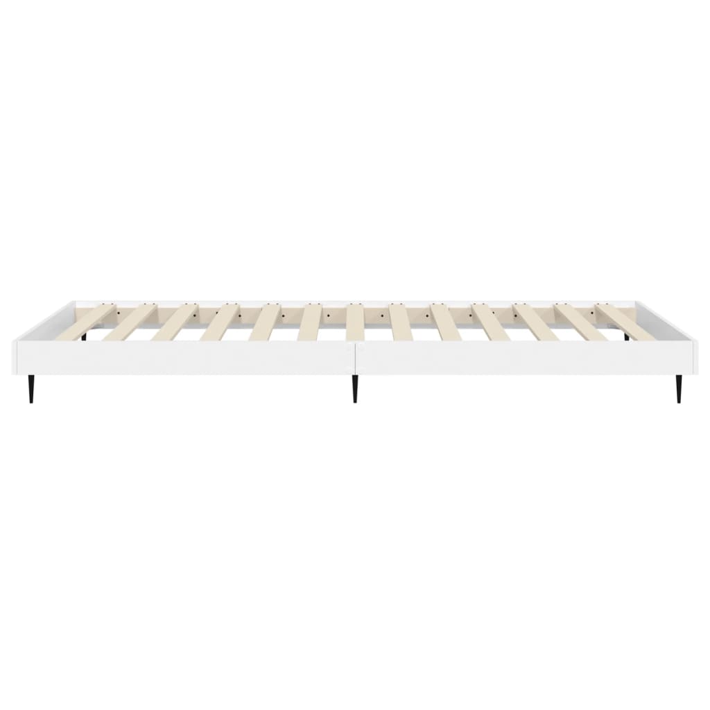 Estrutura de cama 90x190 cm derivados de madeira branco