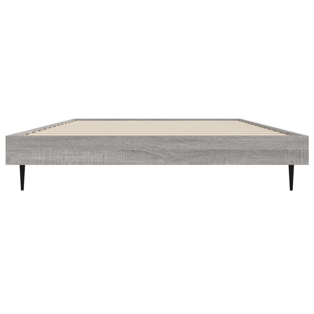 Estrutura cama 90x190 cm derivados de madeira cinzento sonoma