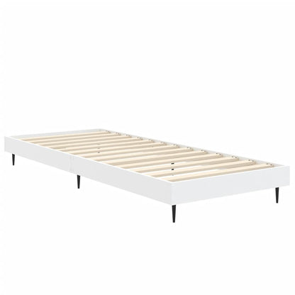 Estrutura de cama 75x190 cm derivados de madeira branco