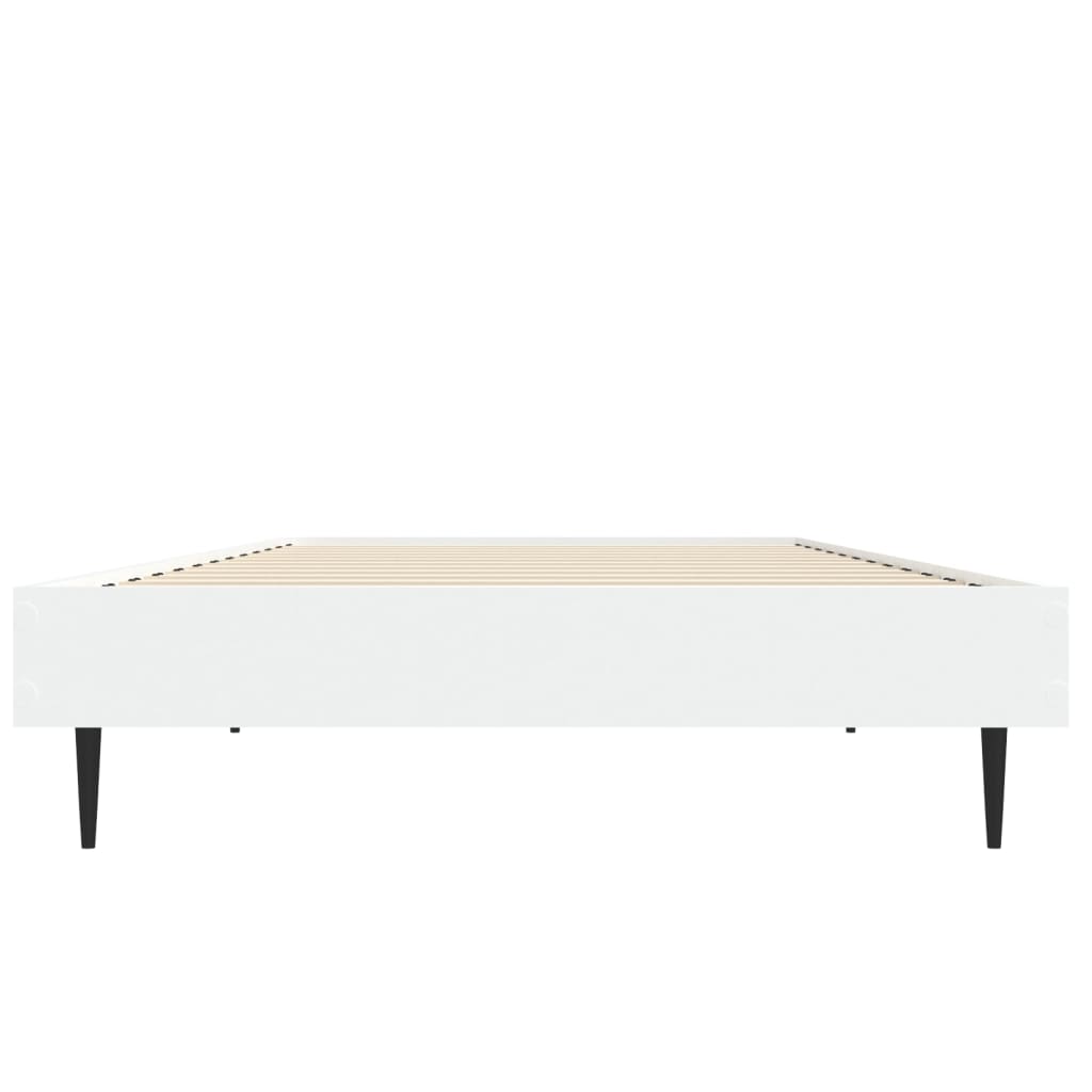 Estrutura de cama 75x190 cm derivados de madeira branco