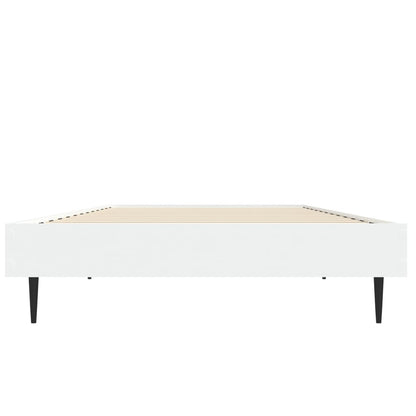 Estrutura de cama 75x190 cm derivados de madeira branco