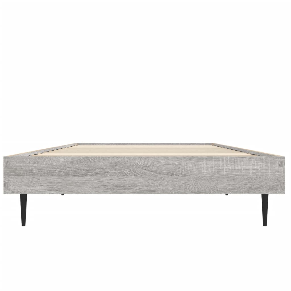 Estrutura cama 75x190 cm derivados de madeira cinzento sonoma