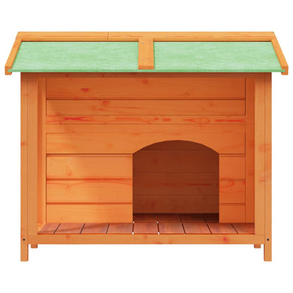 Casota para cães 96x87x80,5 cm pinho maciço castanho