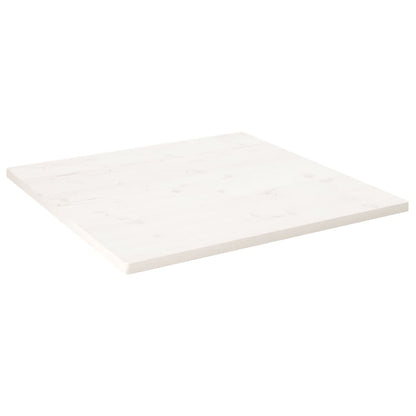 Tampo de mesa quadrado 70x70x2,5 cm pinho maciço branco